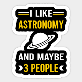 3 People Astronomy Astronomer Sticker